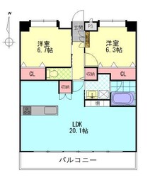 セントリア大分駅前の物件間取画像